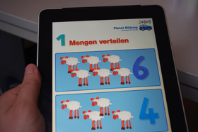 Lern-Apps auf iPad Tablets für Kinder